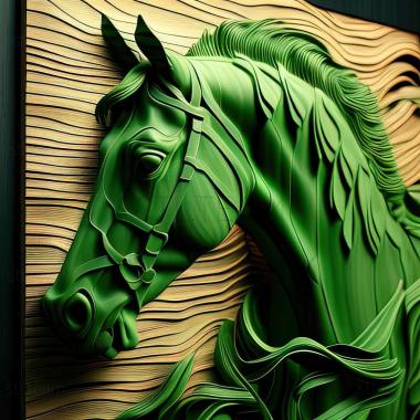 3D model Absinthe horse famous animal (STL)